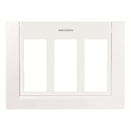 Niessen 2CLA117300T1101 Placa caja/zocalo 3 columnas BL